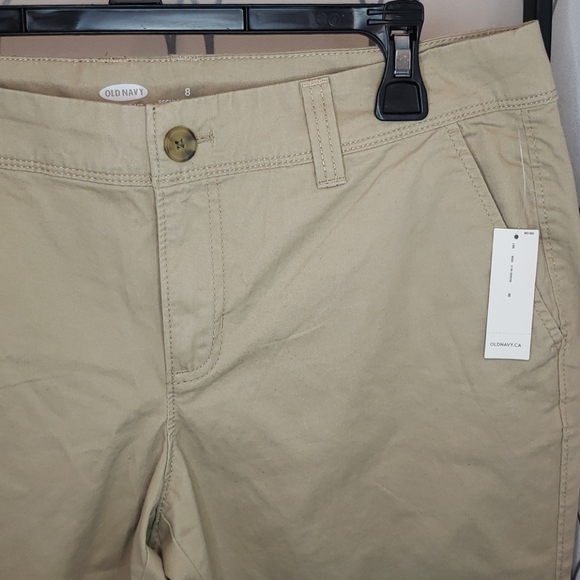 NWT old navy capris size 8 tan - Picture 2 of 6